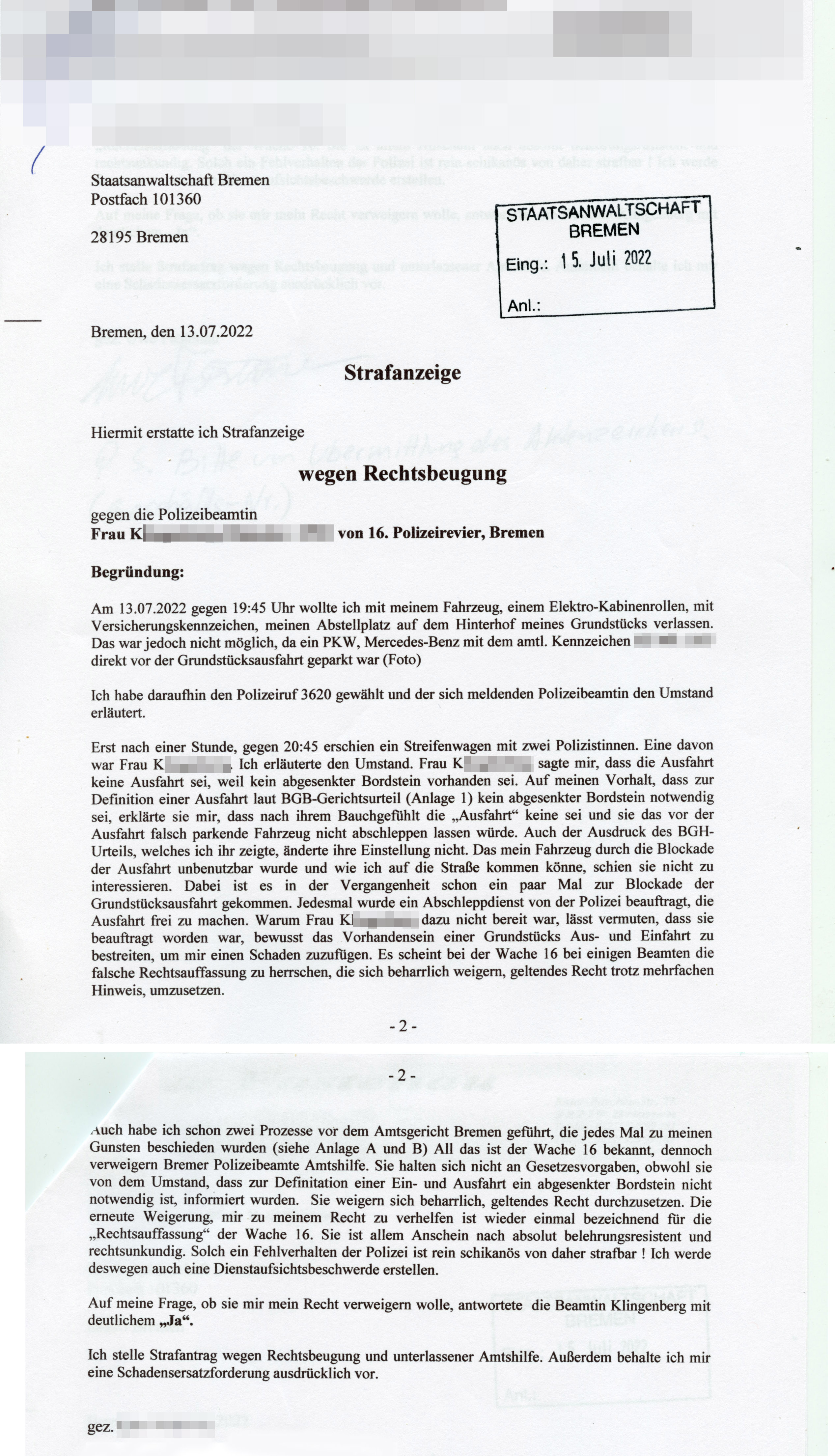 Pol.-R.Beugung Pol.-R.Beugung
